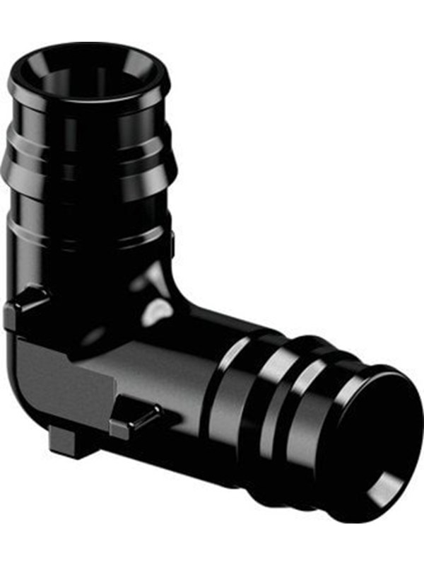 Uponor q&e elbow 90° ppsu Musta 16 mm