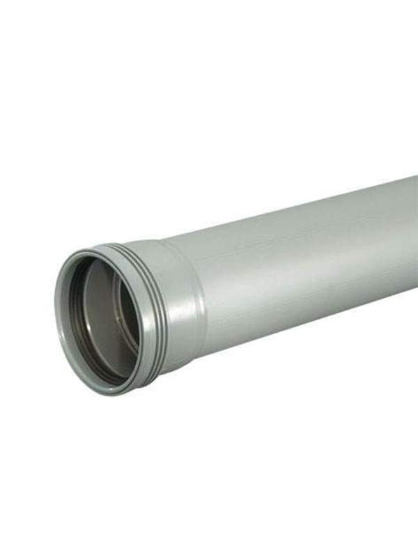 Wavin Wafix pp pipe with sleeve 75 x 250 mm Harmaa