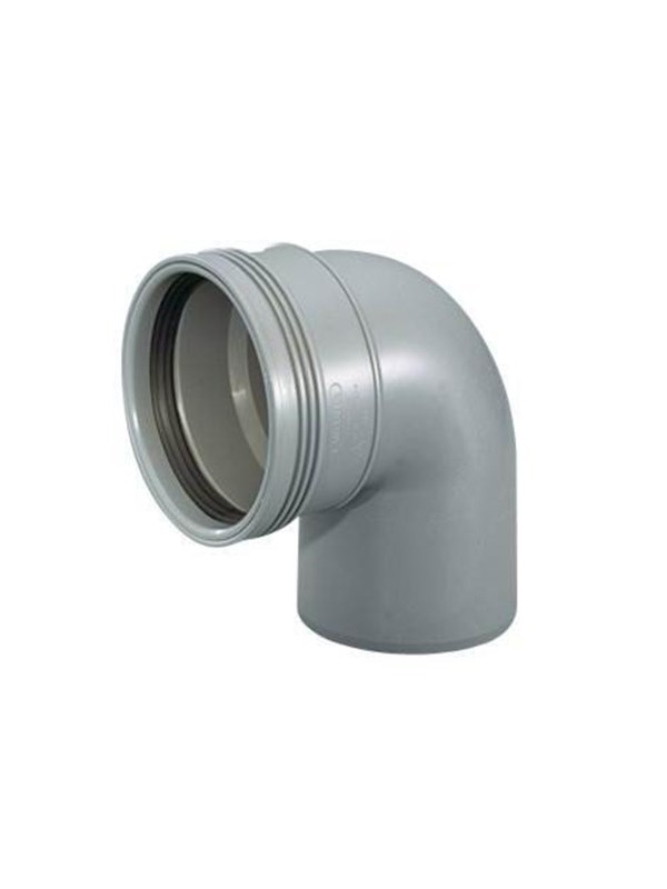 Wavin Wafix pp bend 88.5° x 50 mm Harmaa
