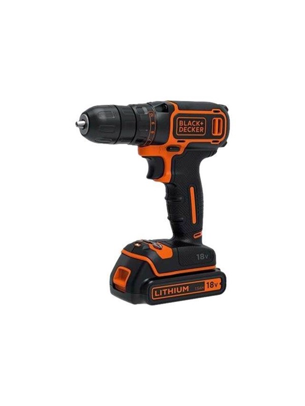 BLACK+DECKER BDCDC18K-QW - Porakone/porakone - akkuporakone - avaimeton porakori 10 mm - 30 N-m - 10,8 V