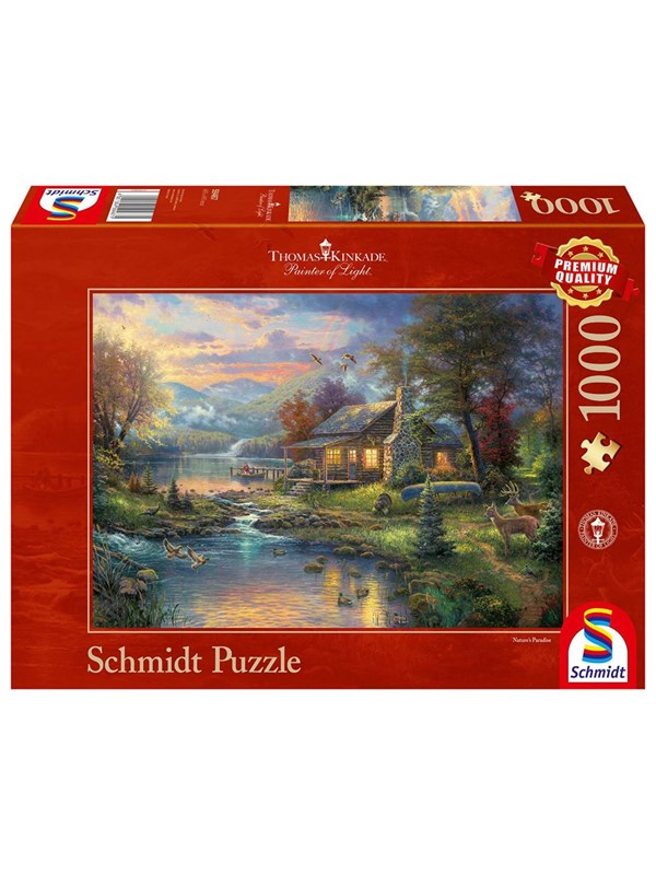 Schmidt Ala) Pulmapeli - Thomas Kinkade: Luonnon paratiisi (1000 palaa)