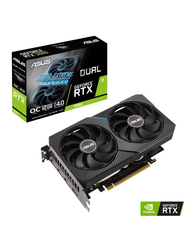 ASUS GeForce RTX 3060 DUAL OC V2 LHR - 12GB GDDR6 RAM - Näytönohjaimet