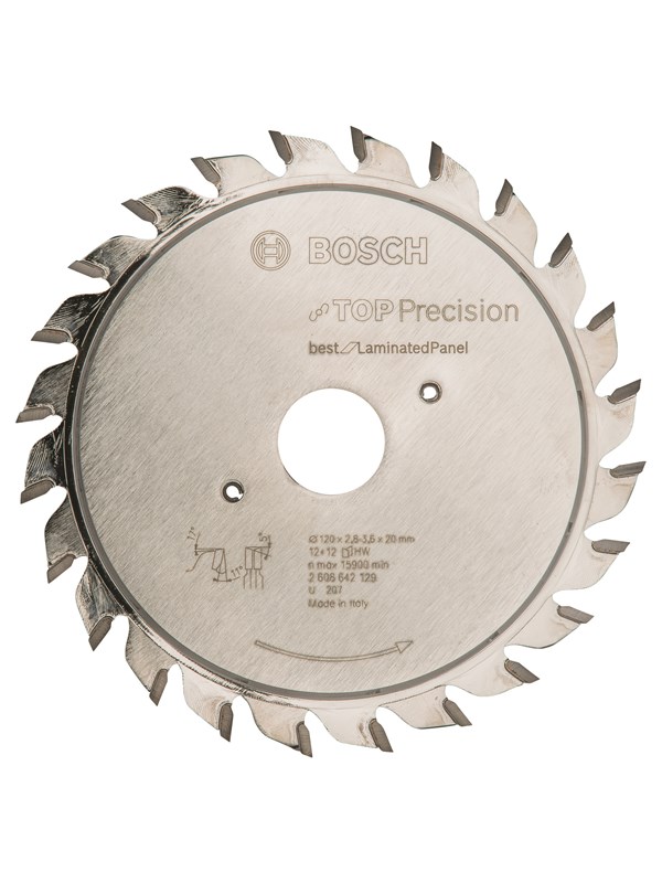 Bosch Piirtoterä Top Precision Laminated Panel 120 x 20 x 2,8-3,6 mm, 12+12