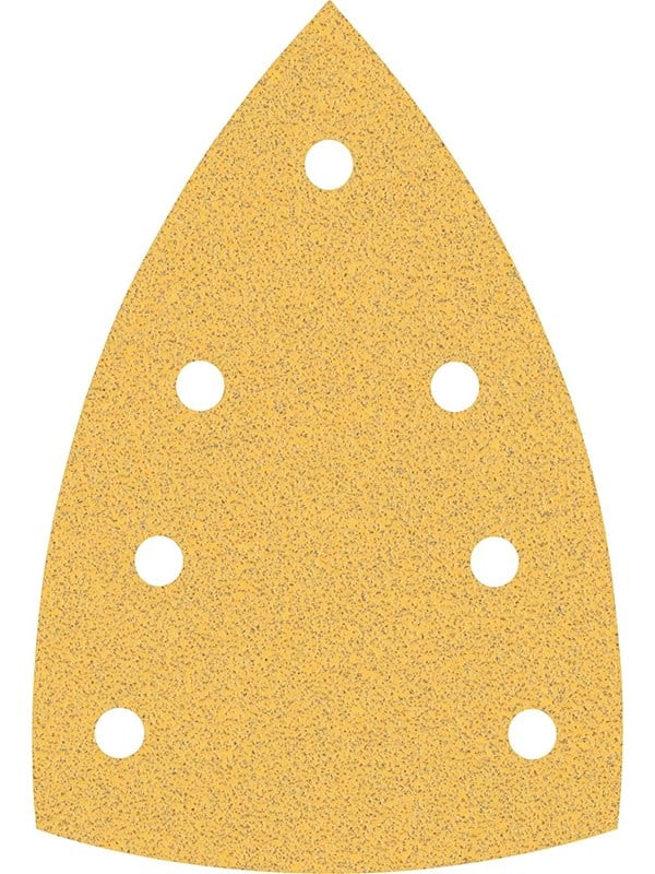 Bosch Expert C470 Hook and Loop Large Delta Sanding Sheets for Paint and Wood 100mm X 150mm 80g Pack of 10