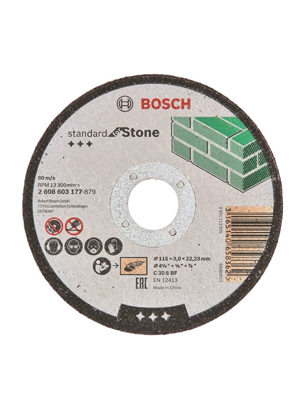 Bosch Katkaisulaikka, suora, Standard for Stone C 30 S BF, 115 mm, 22,23 mm, 3,0 mm