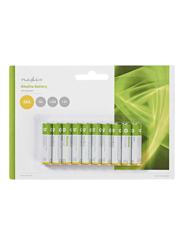Nedis BAAKLR0310BL battery - 10 x AAA type - Alkaline
