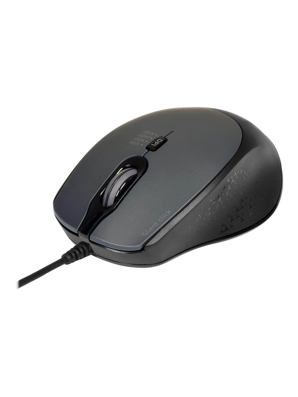 PORT Designs PORT Connect Professional SILENT - Hiiri - Optinen - 3 painiketta - Musta