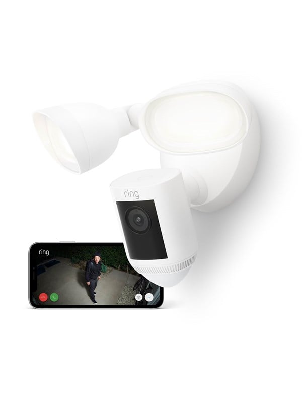 Ring Floodlight Cam Pro - Valkoinen
