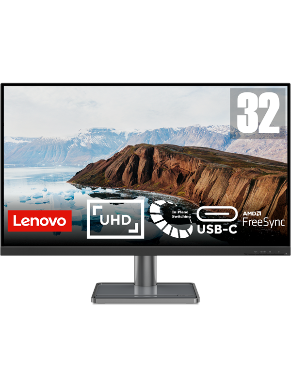 32" Lenovo L32p-30 - 3840x2160 - IPS - USB-CL32p-30 - 3840x2160 - IPS-näyttöpaneeli - USB-C