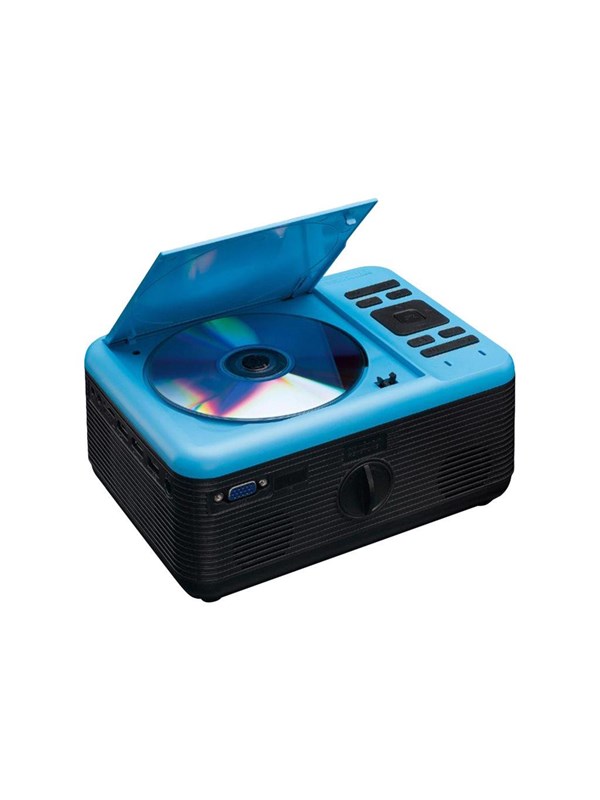 Lenco Projektori LPJ-500 - LCD projector - portable - Musta Sininen - 800 x 480 - 2800 ANSI lumens