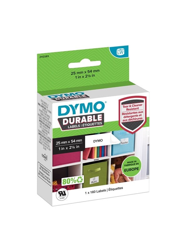 DYMO LabelWriter Durable monikäyttöiset tarrat 25mm x 54mm