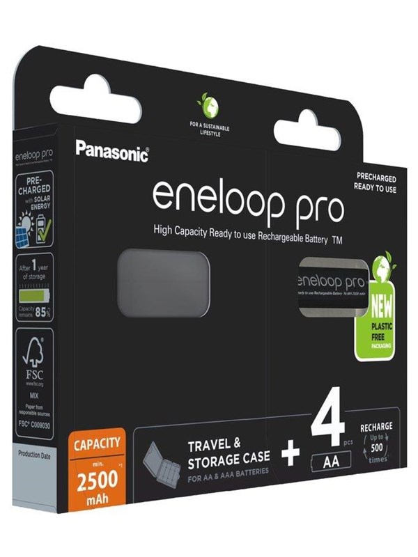 Panasonic eneloop pro BK-3HCDEC4BE battery - 4 x AA type - NiMH