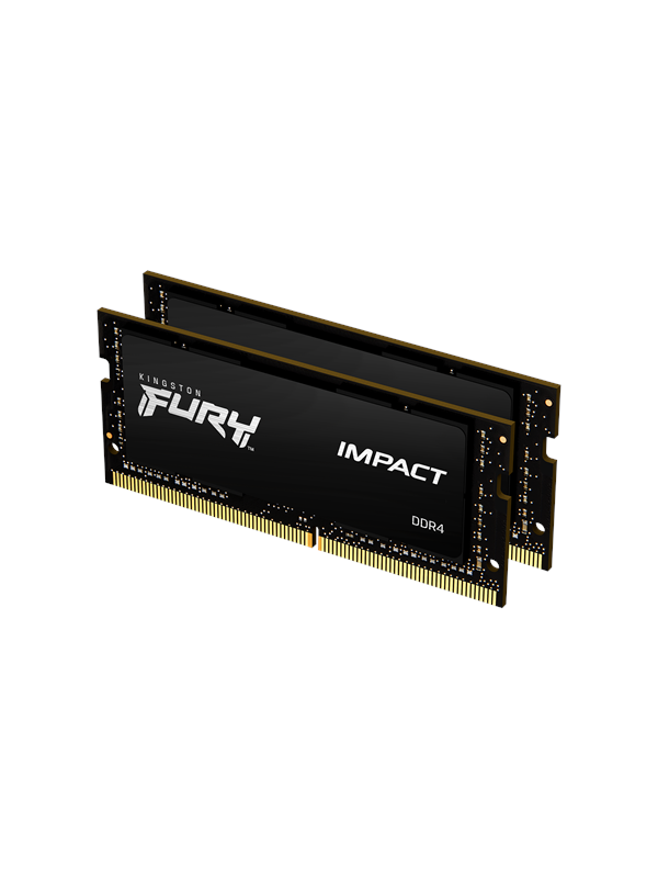 Kingston FURY Impact DDR4-3200 - 32GB - CL20 - Dual Channel (2 pcs) - Intel XMP - Musta