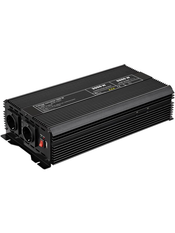 Pro Jännite converter 3.000 W Musta - converts 12 V D