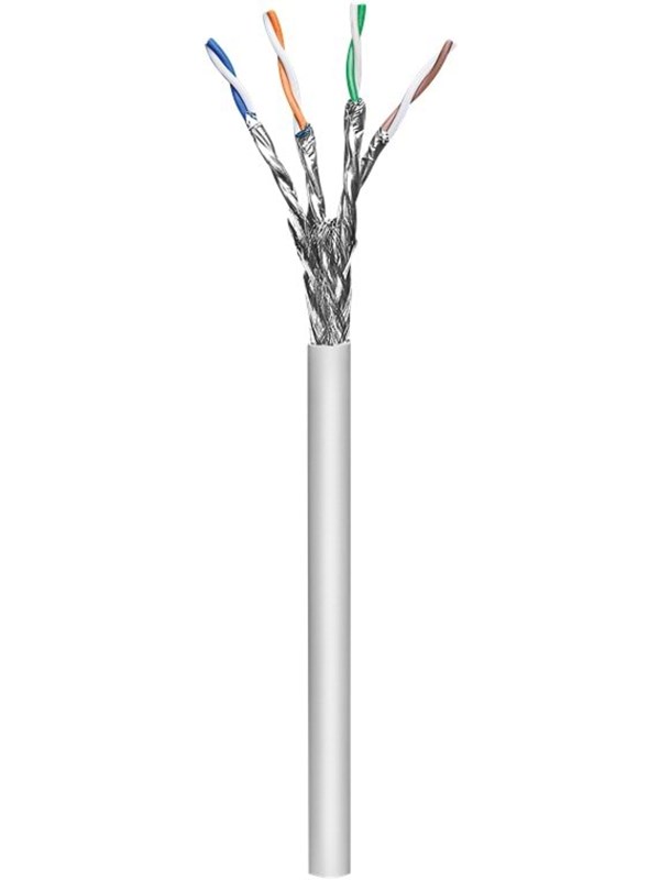 Pro CAT 6a network cable S/FTP (PiMF) Harmaa 100 m - Harmaa - 100m