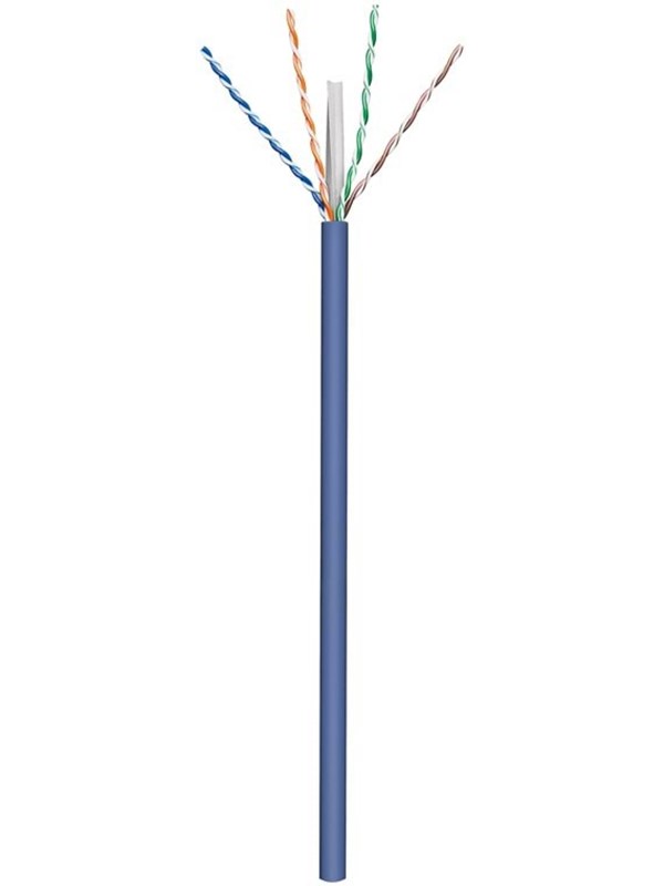 Pro CAT 6a network cable U/UTP Sininen 100 m - CU AWG - Sininen - 100m