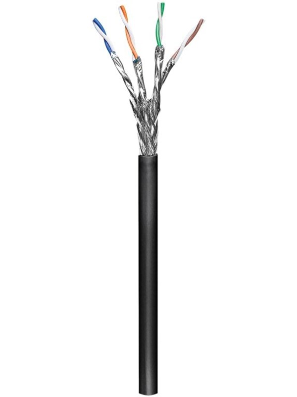 Pro CAT 6 S/FTP (PiMF) - Musta - 100m