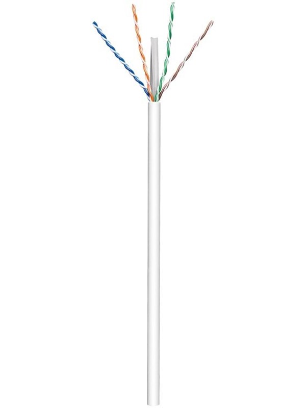 Pro CAT 6 network cable U/UTP Valkoinen 100 m - CCA cop - Valkoinen - 100m