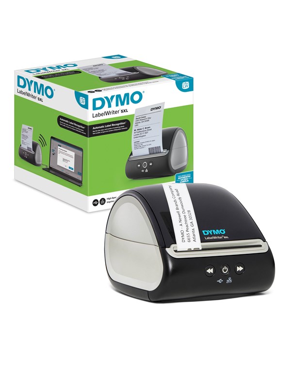 DYMO ® LabelWriter™ 5XL, Ammattikäyttöön suunniteltu nopea tarrakirjoitin suurten lähetystarrojen tulostukseen.