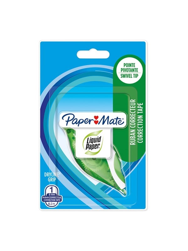 Paper Mate Liquid Paper DryLine Grip Correction Tape