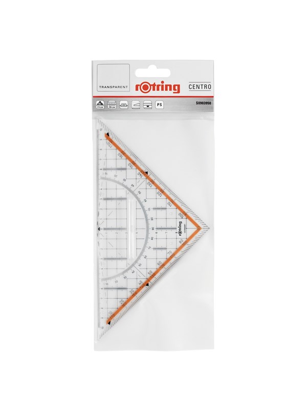 Rotring Centro Large Geometry Set Square with Handle 23cm