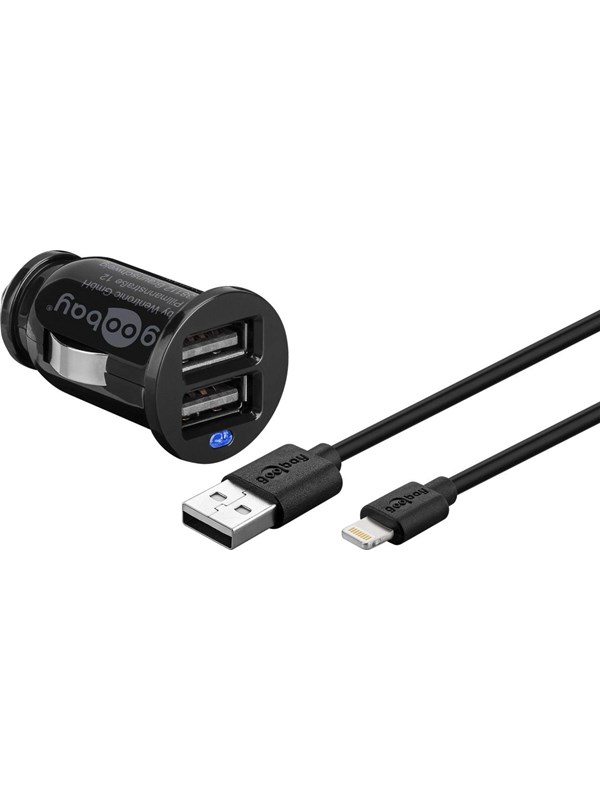 Pro Apple Lightning Car charger set (12W/2.4A)