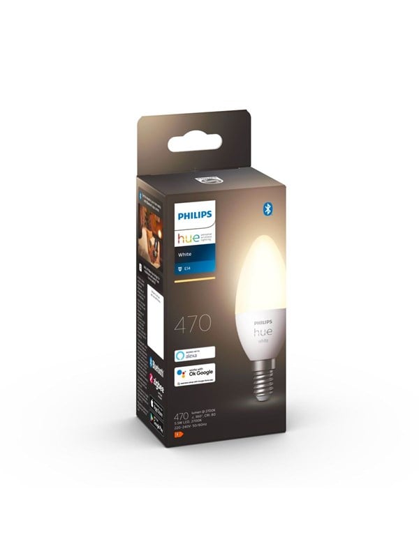 Philips Hue White E14 B39 Kynttilälamppu - 1-pack