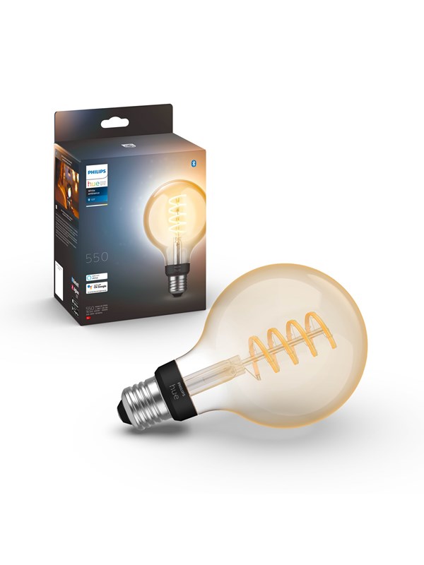 Philips Hue Valkoinen Ambiance Filament G93 E27 Globe - 1-Pack
