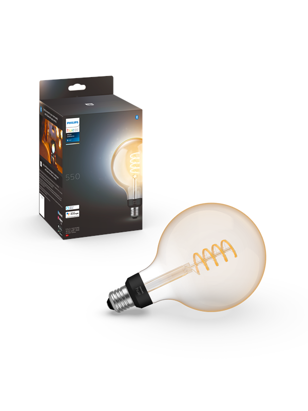 Philips Hue White Ambiance Filament G125 E27 Suuri Globe - 1-Pack
