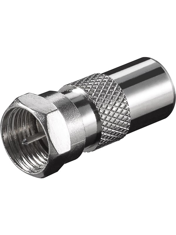 Pro F-adapter: F male > Coaxial male