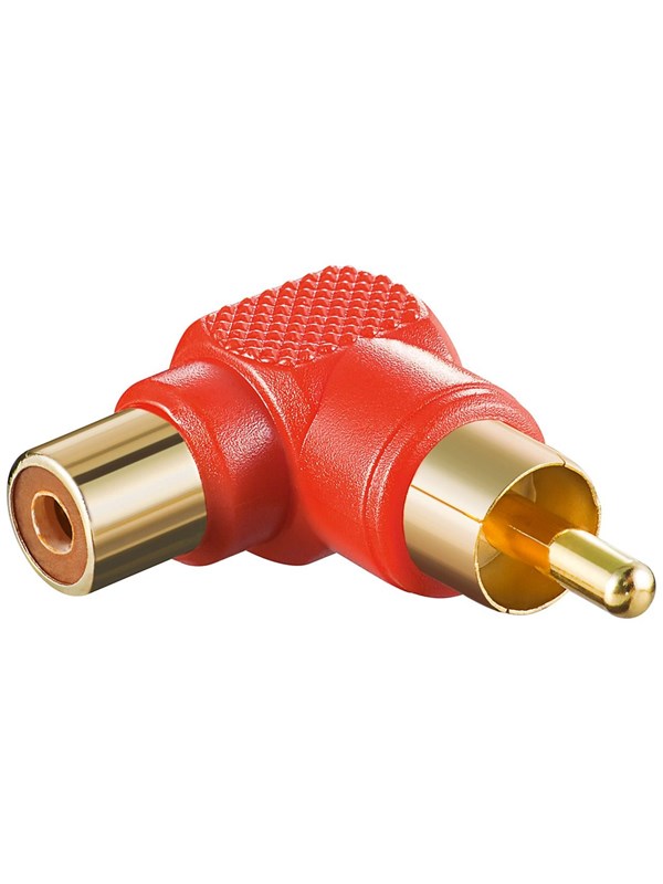 Pro RCA adapter 90° Punainen