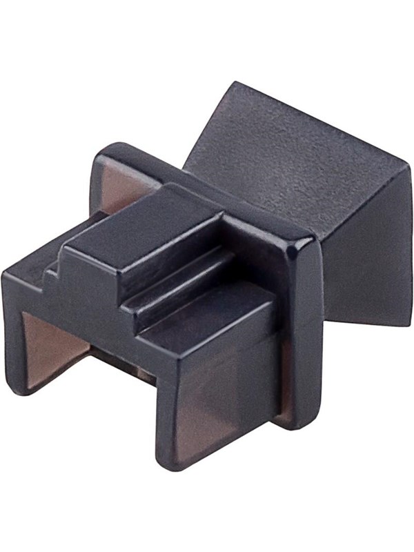 Pro Dust cover for RJ45 port (10 pack) - Musta