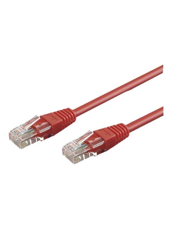 Pro CAT 5e U-UTP Patch Cord - 0.5m - Punainen - 0.5m