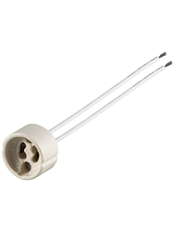 Pro GU10 Lamppu holder / base / socket with twin cable
