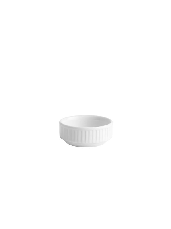 Pillivuyt Miniskål Plissé 7 x 3 cm Hvid