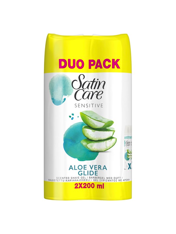 Satin Care Oheistarvikkeet -karvanajogeeli, Aloe Vera 2x200 ml