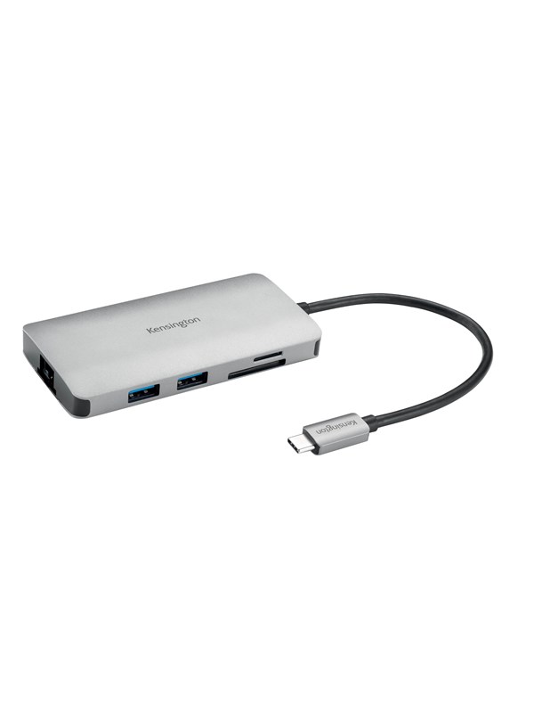 Kensington UH1400P ajuriton USB-C 8-in-1 mobiili telakointiasema