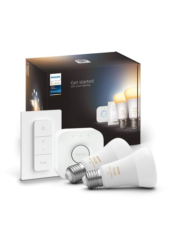 Philips Hue White Ambiance A60 E27 1100 Lumen - Aloituspakkaus 2 lamppua