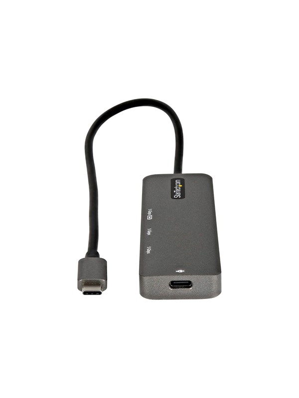StarTech.com USB C Multiport Adapter USB-C to HDMI 2.0b 4K 60Hz (HDR10) 100W Power Delivery Pass-Through