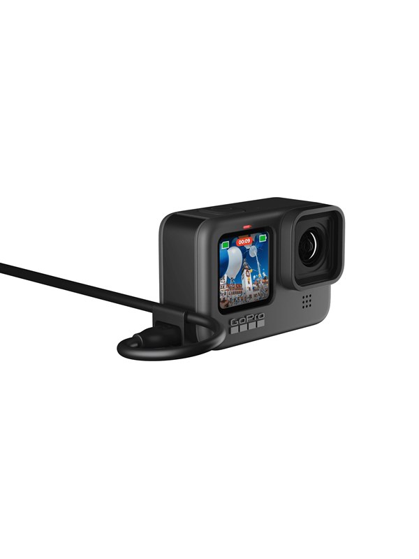 GoPro USB Pass-Through Door HERO10/9 Musta