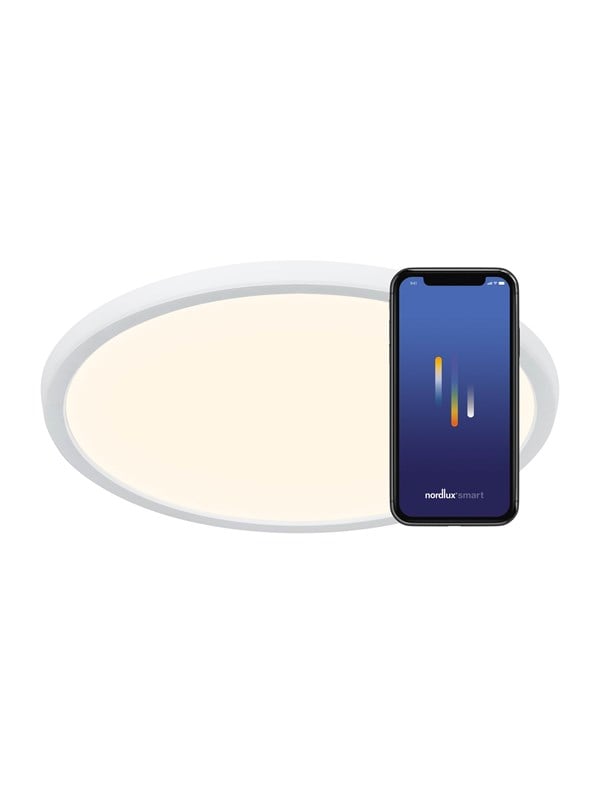 Nordlux Oja 60 Smart plafondi, valkoinen