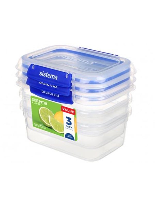Sistema Suorakulmainen Klip It Plus 3 Pack 1L