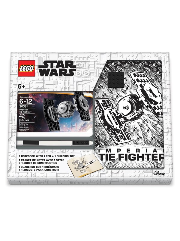 LEGO Star Wars Note book with 4x4 Musta brick 1 pen and building toy
