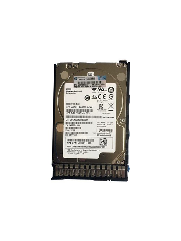 HP E - 300GB - Kovalevy - 872735-001 - SAS3 - 2.5""