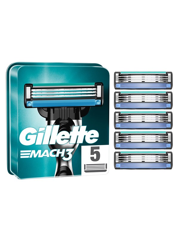 Gillette Mach3-perusvaihtoterät 5 kpl
