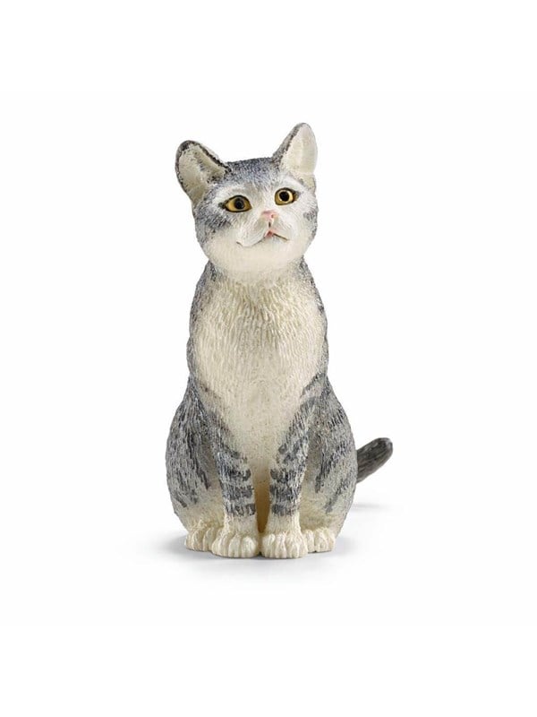 Schleich istuva kissa