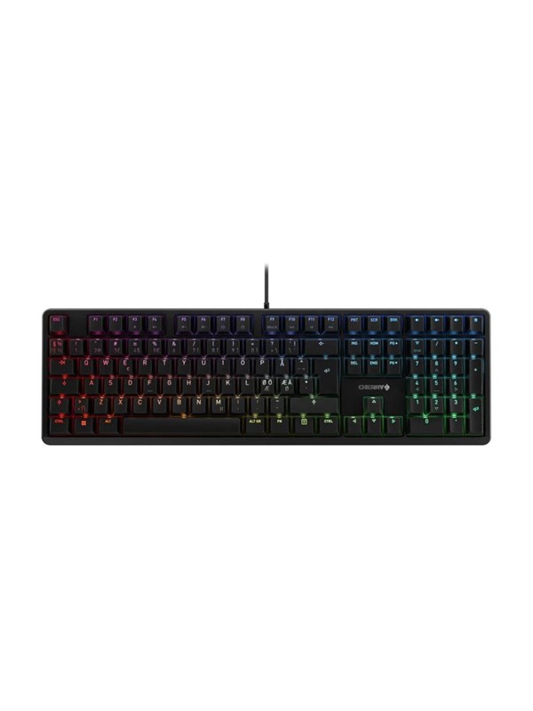 Cherry G80-3000N RGB - Pelinäppäimistö - Pohjoismainen - Musta