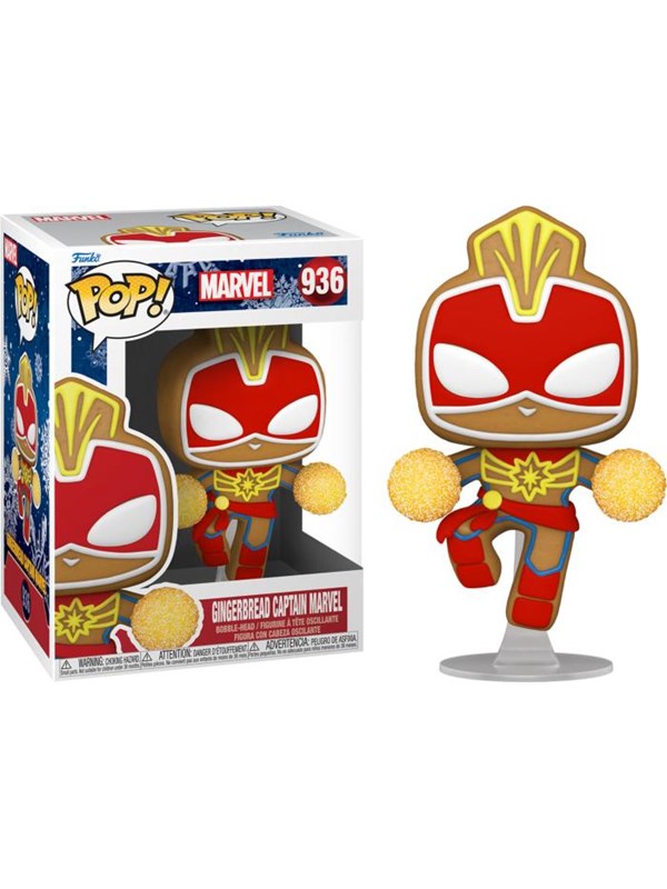 Funko! - Pop! Vinyl - Marvel: Marvel Holiday Gingerbread Captain Marvel (50661) - Figuuri