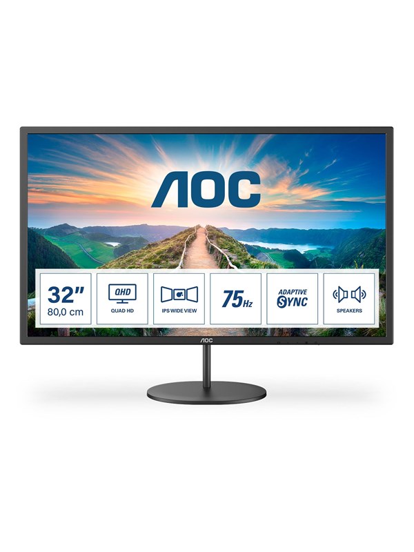 32" AOC Q32V4 - 2560x1440 (QHD) - 75Hz - IPS