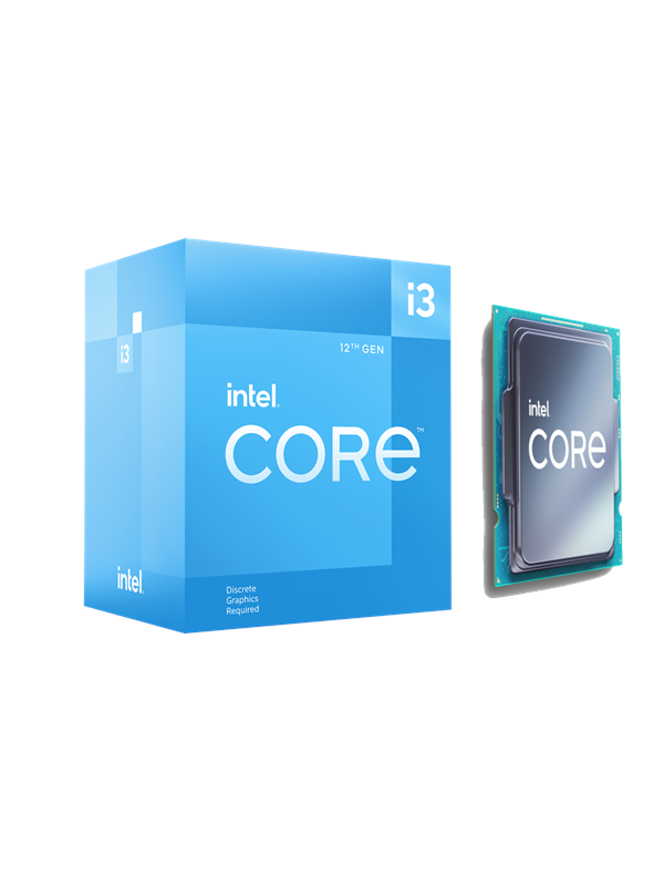 Intel Core i3-12100F Alder Lake CPU - 4 ydintä - 3.3 GHz - Intel LGA1700 - Intel Boxed (jäähdyttimen kanssa)